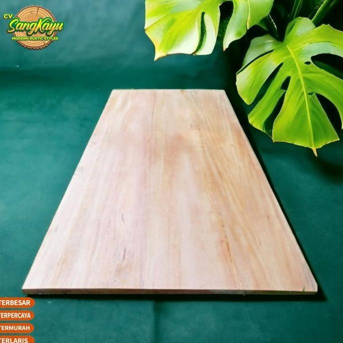 Kayu Papan kayu 120x60 cm Wooden board bahan meja kayu