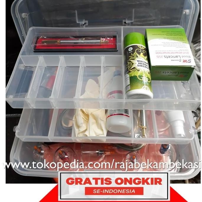 ToolBox Transparant / Box Bekam Keliling / Tool box Transparan Susun