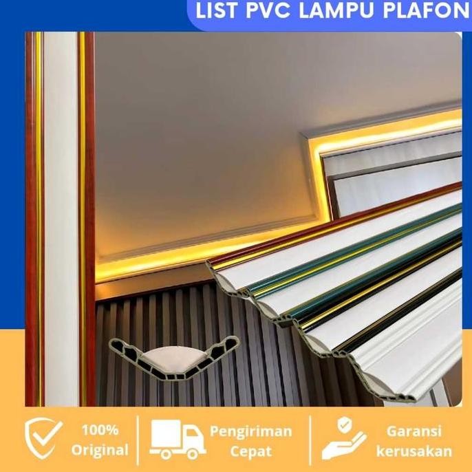 List Lampu Plafon PVC / List Gold / List Lampu LED Termurah