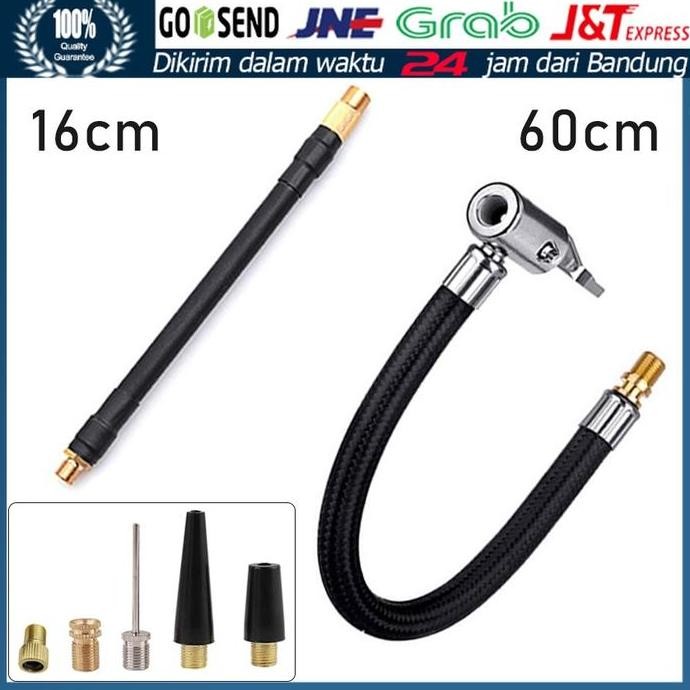 Selang Adaptor adaptor extension Pompa Ban Elektrik Mobil Motor Sepeda