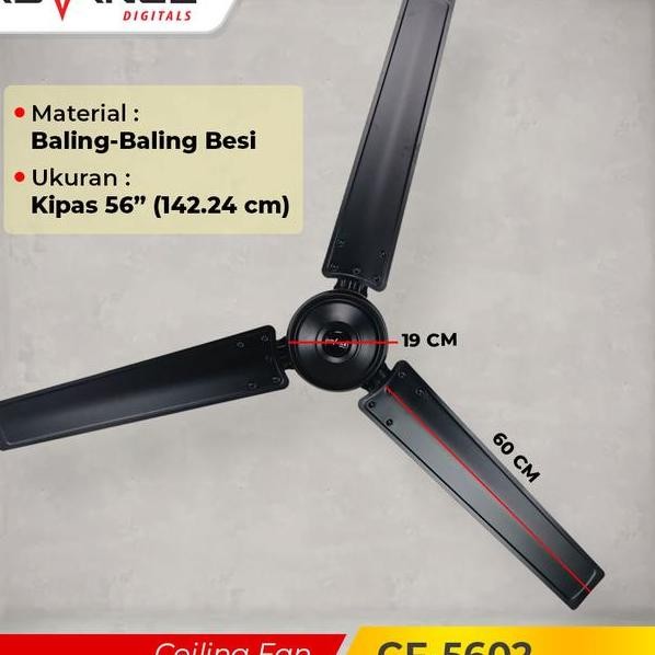 Ceiling Fan 56 Cf 5602 Kipas Angin Gantung 56 Inch Cf 5601