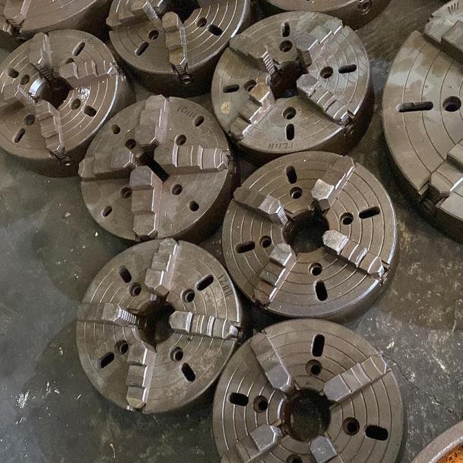 chuck second 10in kaki 4 mesin bubut