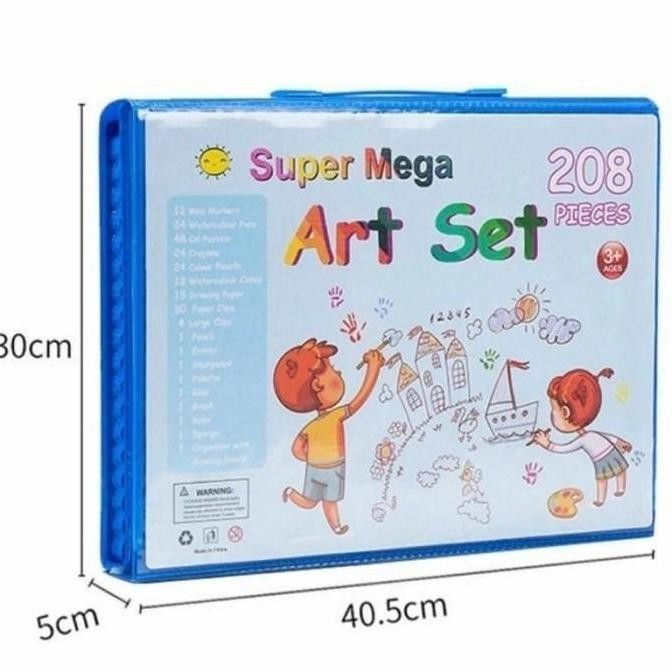 

Crayon 208 Pcs Art Set Crayon Drawing Alat Melukis Mewarnai Kado Anak