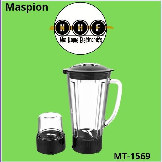 Maspion MT-1569 Blender 2in1 Glass 1.25 Liter - Blender kaca MT1569 Terlaris