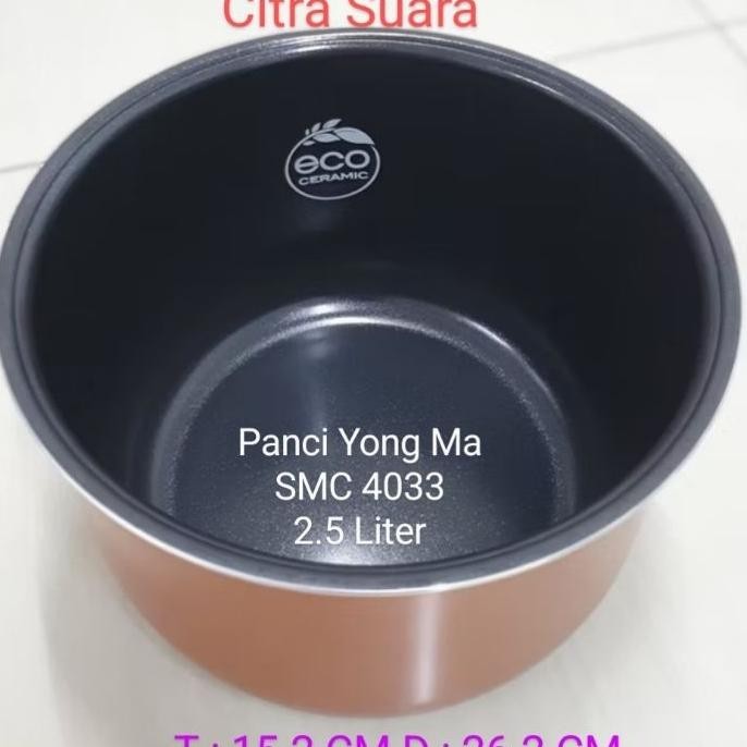 Panci Inner Pot Magic Com Yong Ma Smc 4033 Kapasitas 2.5 Liter