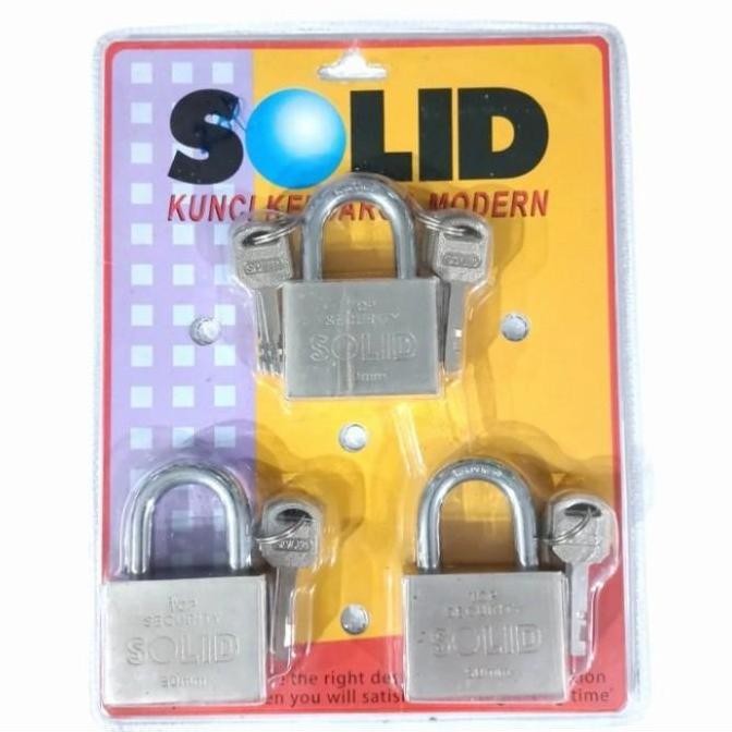Terlaris Gembok Pagar/Gembok Kunci Gudang Master Key 3/Solid Baja 809 50Mm Mk3 Ready Stok