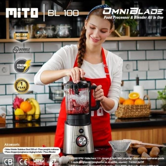 MITOCHIBA MITO FOOD PROCESSOR BL100 BL 100 BL-100 OMNI BLADE GARANSI RESMI Terlaris