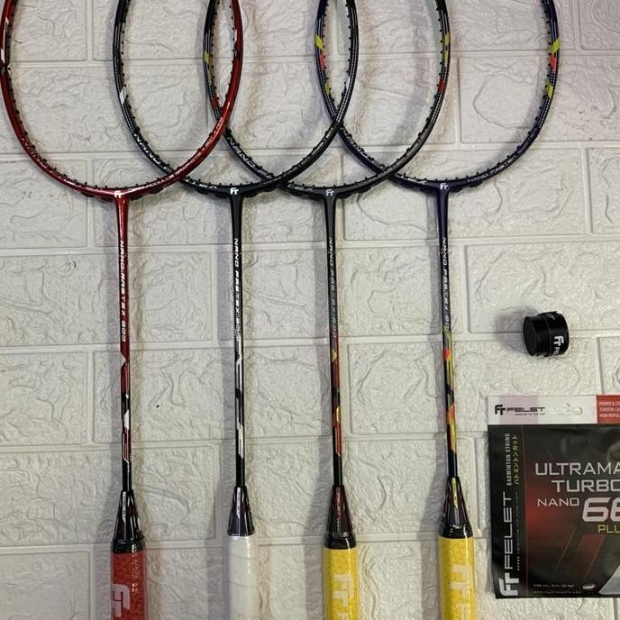 Raket Badminton Felet Nano Fastex 800 Komplit Original