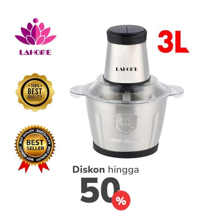 diskon lahome blender penggiling daging sayur 3 liter meat mincer stainless steel