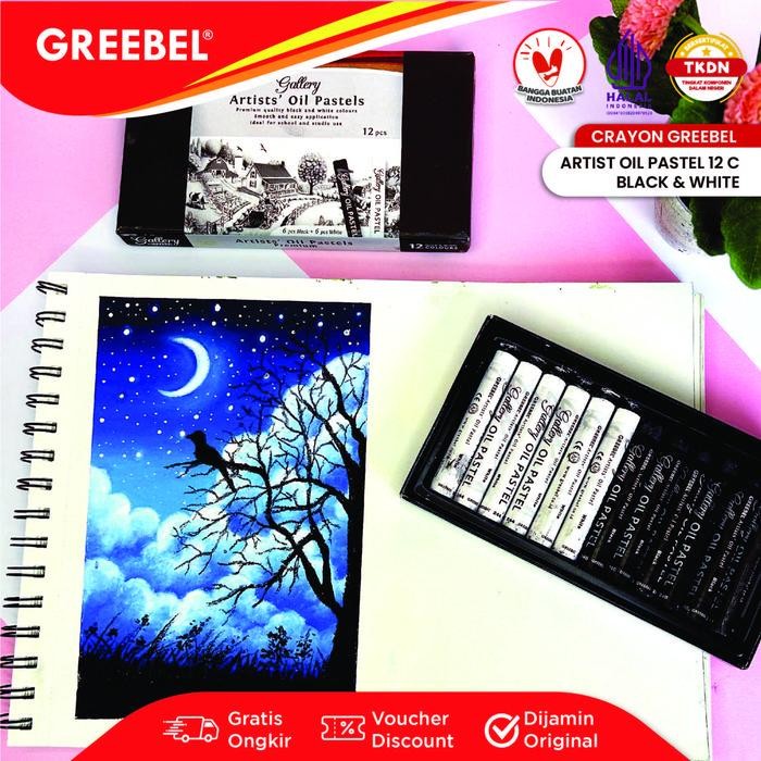 

Greebel Crayon Krayon Artist Oil Pastel (Aop B&W 12) / Krayon Oil Pastel / Crayon Sekolah Mewarnai / Menggambar Terlaris Best Quality 100% Original
