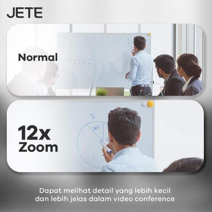 JETE Group 2 Video Conference 4K Camera Webcam12x Zoom 1/2.8 SONY CMOS - Garansi 2 Tahun