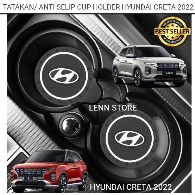 Promo Tatakan Anti Selip Cup Holder Mobil Hyundai Creta 2022