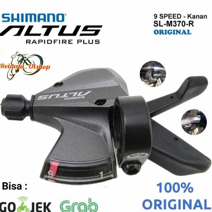 ready Shifter 9 Speed SHIMANO ALTUS SL M370 R Kanan / Shifter 9 Speed Kanan