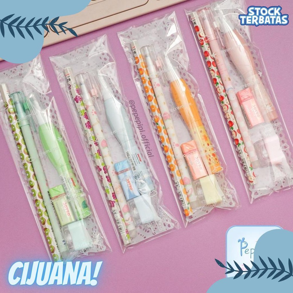 

Set Alat Tulis Mini Versi 1 Paket Ulang Tahun Pulpen Pensil Penghapus Rautan Tip-X Flash Sale! Diskon Hingga 70%