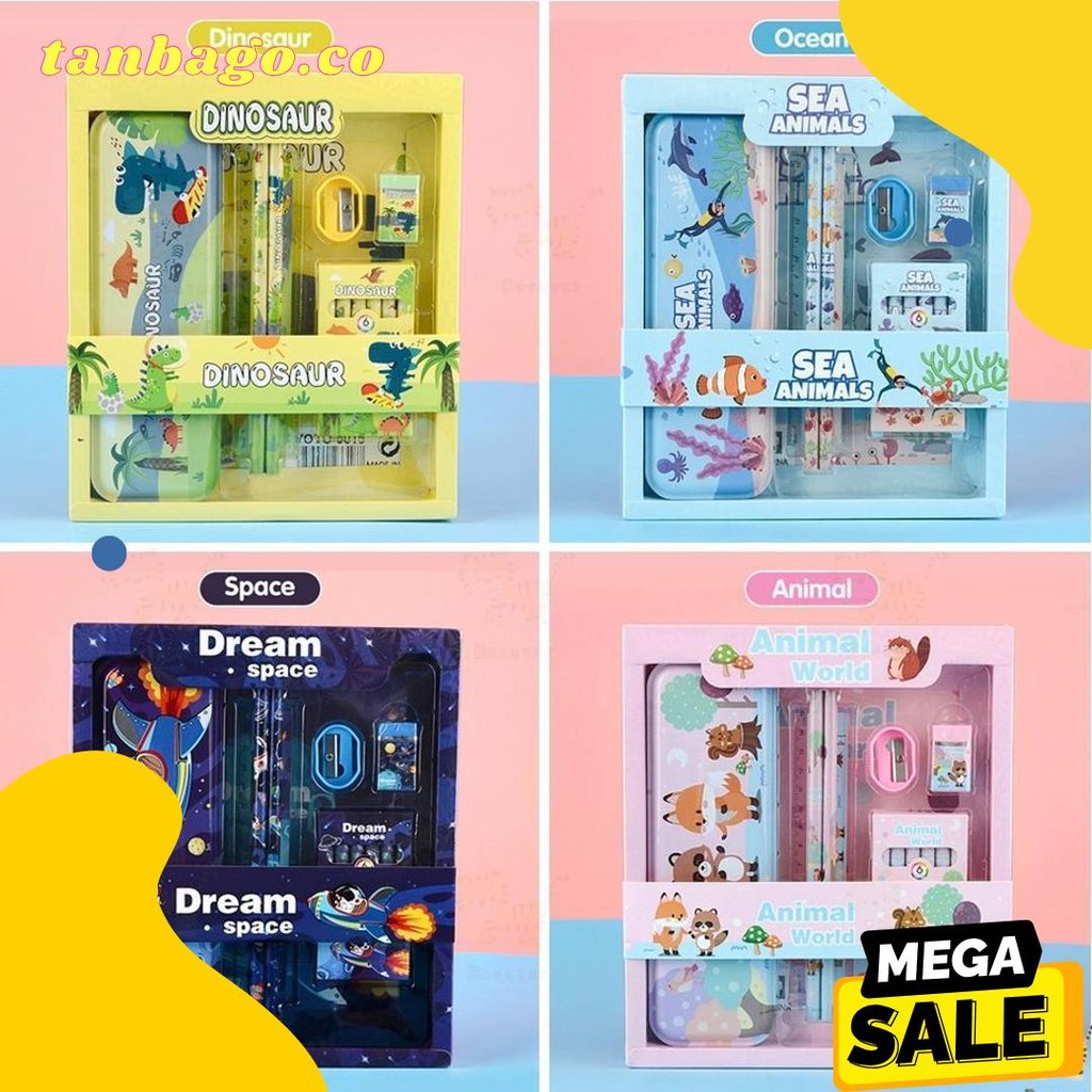 

Id Bevavar 6 In 1 Kotak Pensil Anak Set Sekolah/Stationery Set Lengkap Alat Tulis Set Kotak Pensil Karakter Diskon