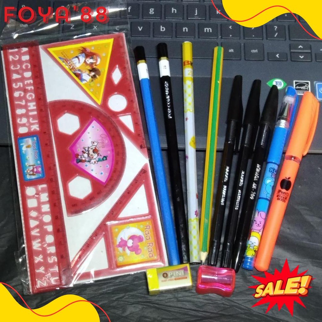

Paket Alat Tulis Lengkap Murah Isi 15 Macam Alat Tulis Terlaris! Produk Ini Banyak Dicari