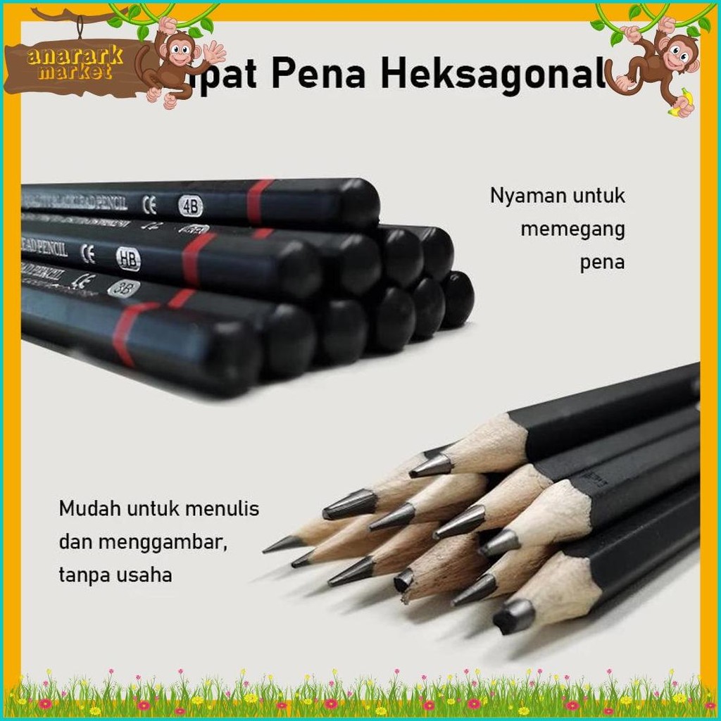 

12 Pcs Pensil Gambar Sketsa Set Lengkap 2H H F B Hb 2B 3B 4B 5B 6B 7B 8B Charcoal Pencils Set/Lukis Gambar Menggambar Dng Kotak Logam Diskon Setengah Harga
