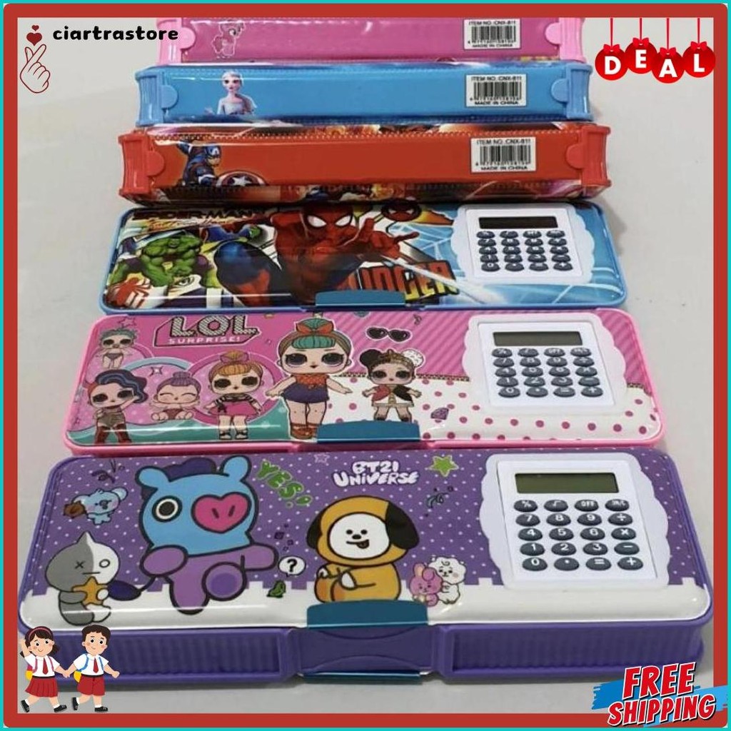 

Kotak Pensil Ada Kalkulator/Pencil Case Kalkulator/Tempat Pensil Magnet Kalkulator Flash Sale! Diskon Hingga 70%