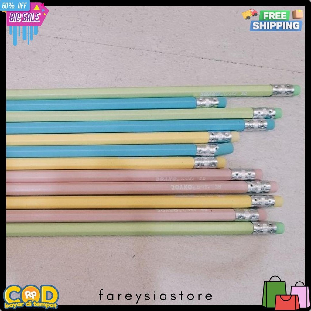 

Pensil 2B Joyko P-121 Perpak 12 Warna Penghapus Terlaris! Produk Ini Banyak Dicari