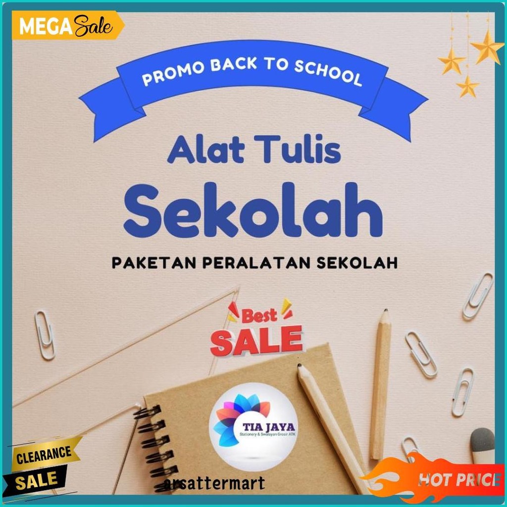 

Paket Alat Tulis Sekolah 1Set Basic Diskon Setengah Harga