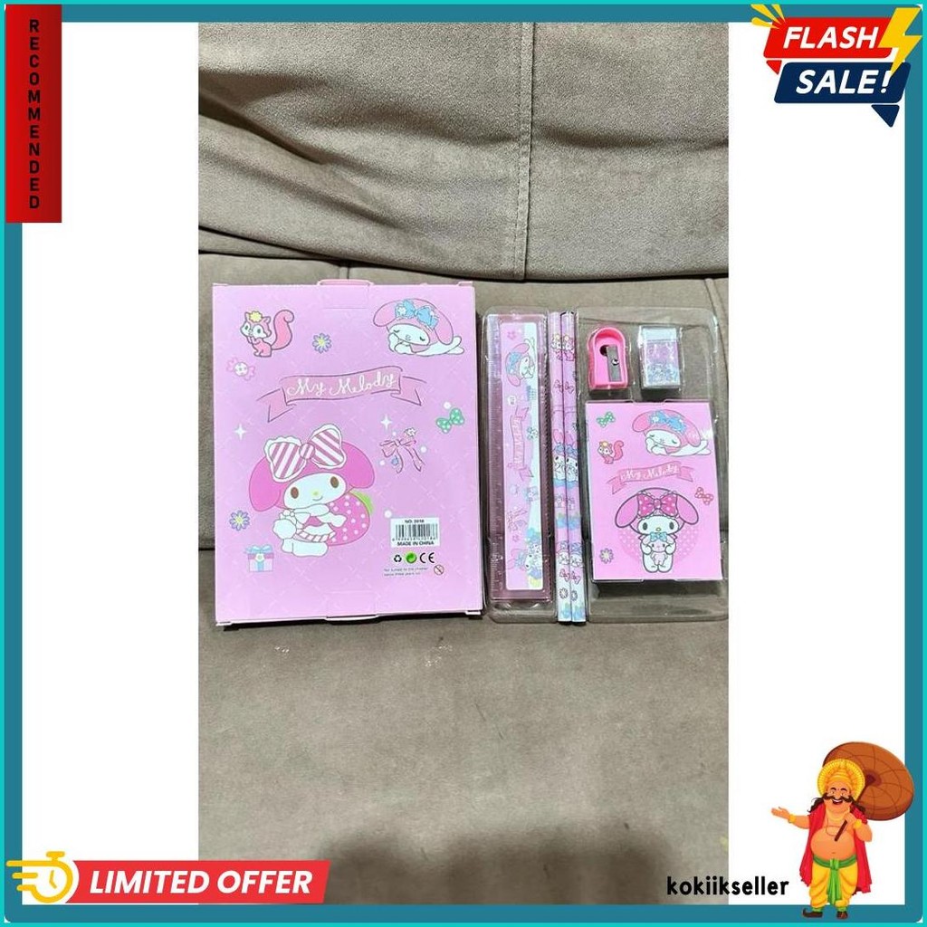 

Set Alat Tulis Cinnamoroll 7 In 1 Lucu Imut Pensil, Penghapus, Rautan, Penggaris 8008 Flash Sale! Diskon Hingga 70%