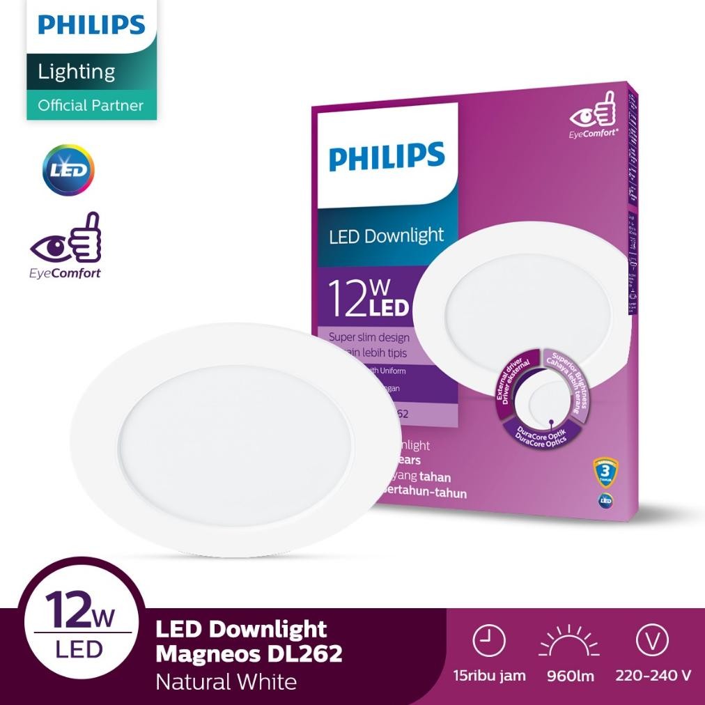 Philips Magneos Downlight 150 12W 40K W Semi Putih