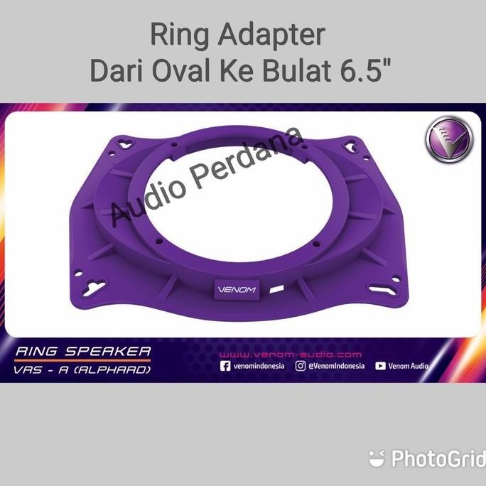 ready stock Ring Mat Adapter Speaker Alphard Dudukan Dari Oval Ke Bulat 6.5 Inch