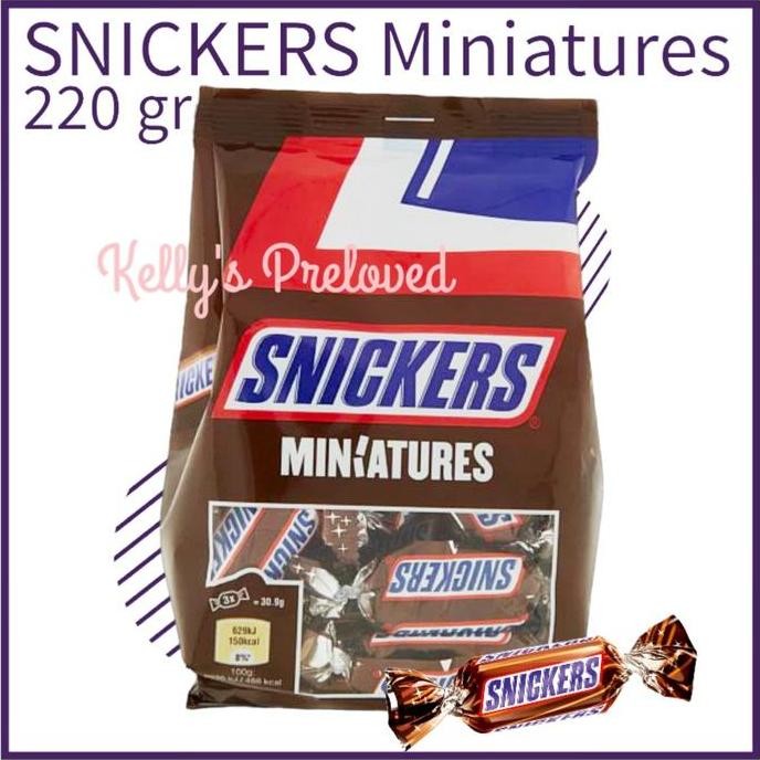 

Snickers Miniatures 220gr - Coklat Mini Snicker Asli Termurah