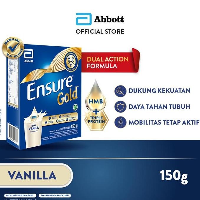 

Ensure Gold HMB Vanila 150g - Nutrisi Lengkap Termurah