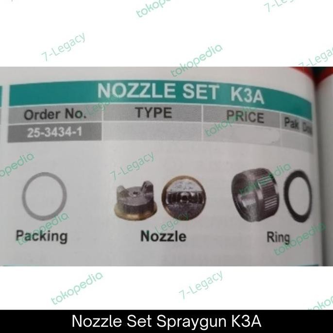 #@#@#@#@] nozzle spray gun K3A / Mulut spraygun Nozel K3a