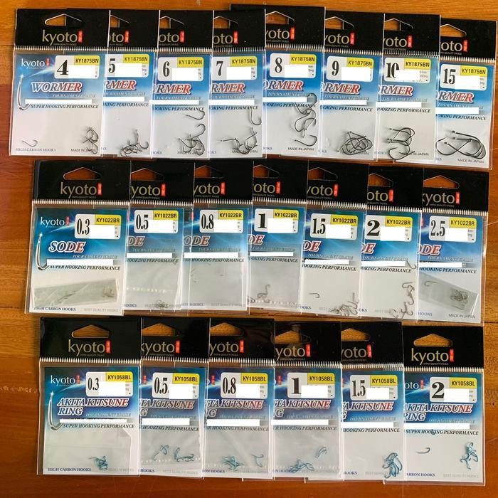 Kail Pancing Kyoto Akitakitsune, Sode Dan Wormer Bahan Karbon Tinggi