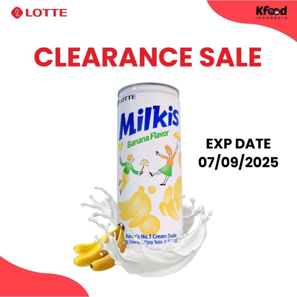 

[CLEARANCE SALE] Kfoodind - Milkis Banana 250ml