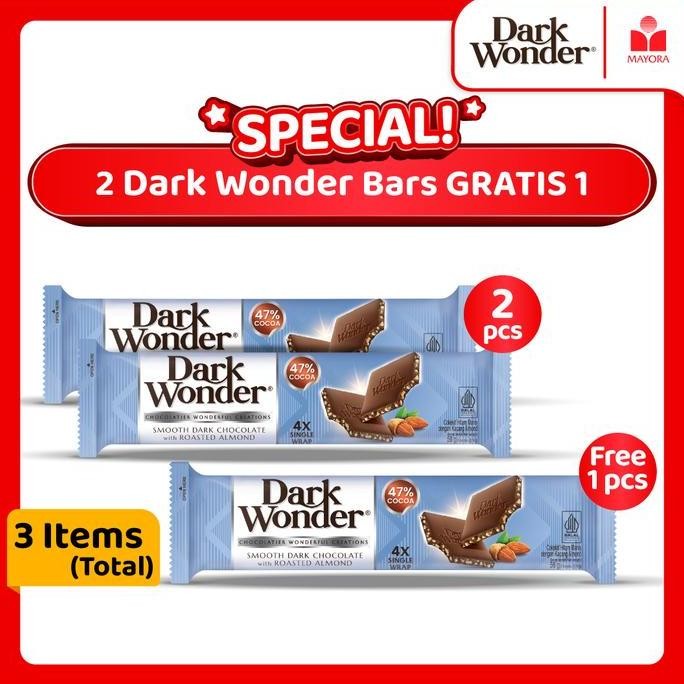 

Paket 2 Dark Wonder Bars + Gratis 1 Pcs - Cokelat Batangan Premium Termurah
