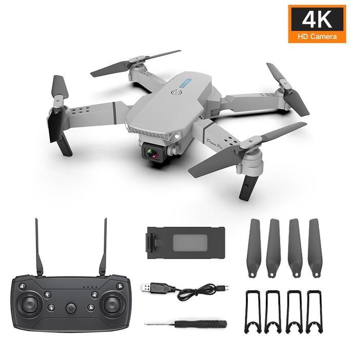 Roscloud Drone E88Pro, pesawat tanpa awak quadcopter dengan kontrol jarak jauh kamera tunggal dan ka