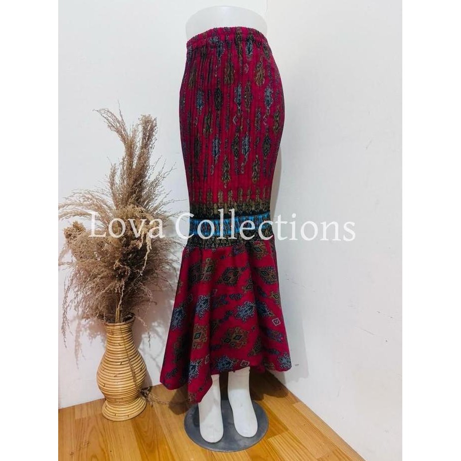 Rok Duyung Bawahan Kebaya Batik Plisket Kondangan Mewah Wanita Panjang Pesta Katun Remaja Hitam Seru