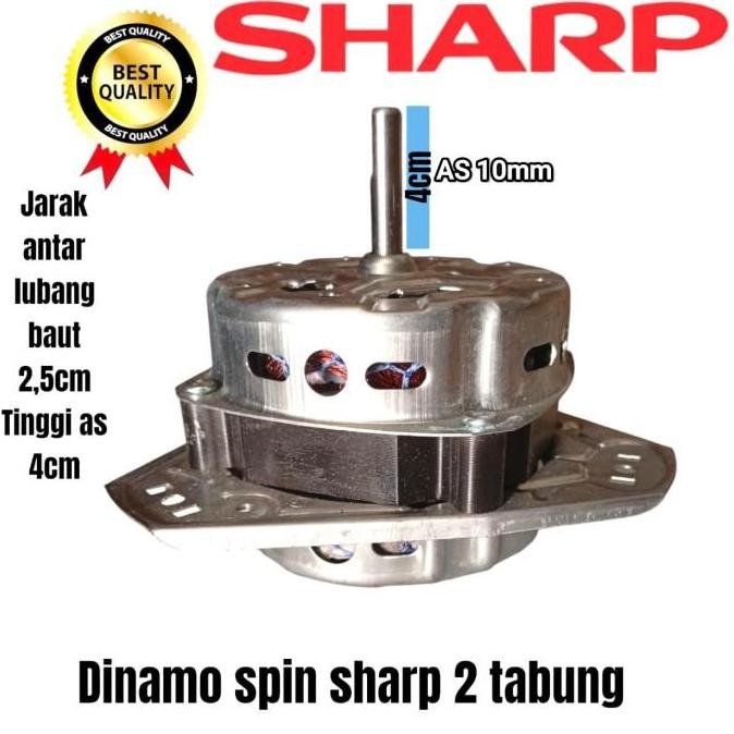 DINAMO SPIN SHARP DINAMO PENGERING MESIN CUCI SHARP 2 TABUNG ES-85CL TERBATAS