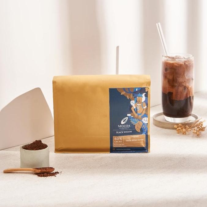 

Mocoa 100% Pure Bubuk Cokelat Blackwidow 1Kg Single Origin Dark Cocoa Powder Termurah