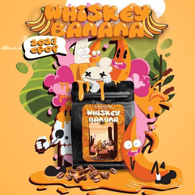 

Whiskey Banana 200g - Kopi Specialty Roasted Beans (Tanpa Alkohol) Termurah