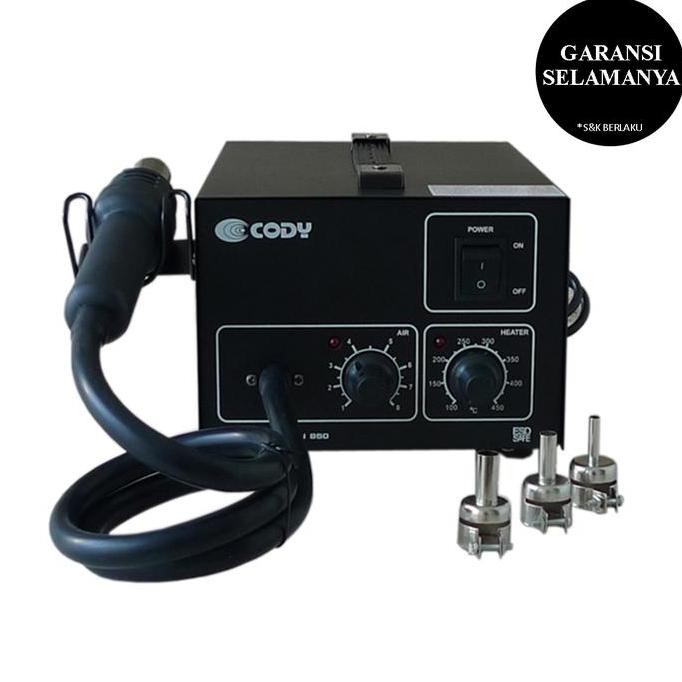 Sale Solder Uap Blower Y-850 Hitam Untuk Ic Chip & Komponen Elektronik 3 Ujung