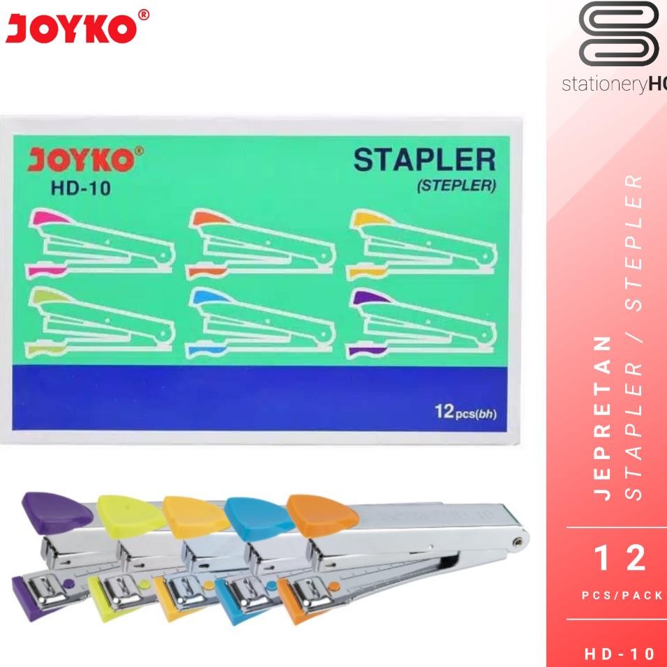 

12 Pcs Stapler Stepler Jepretan Joyko Hd10