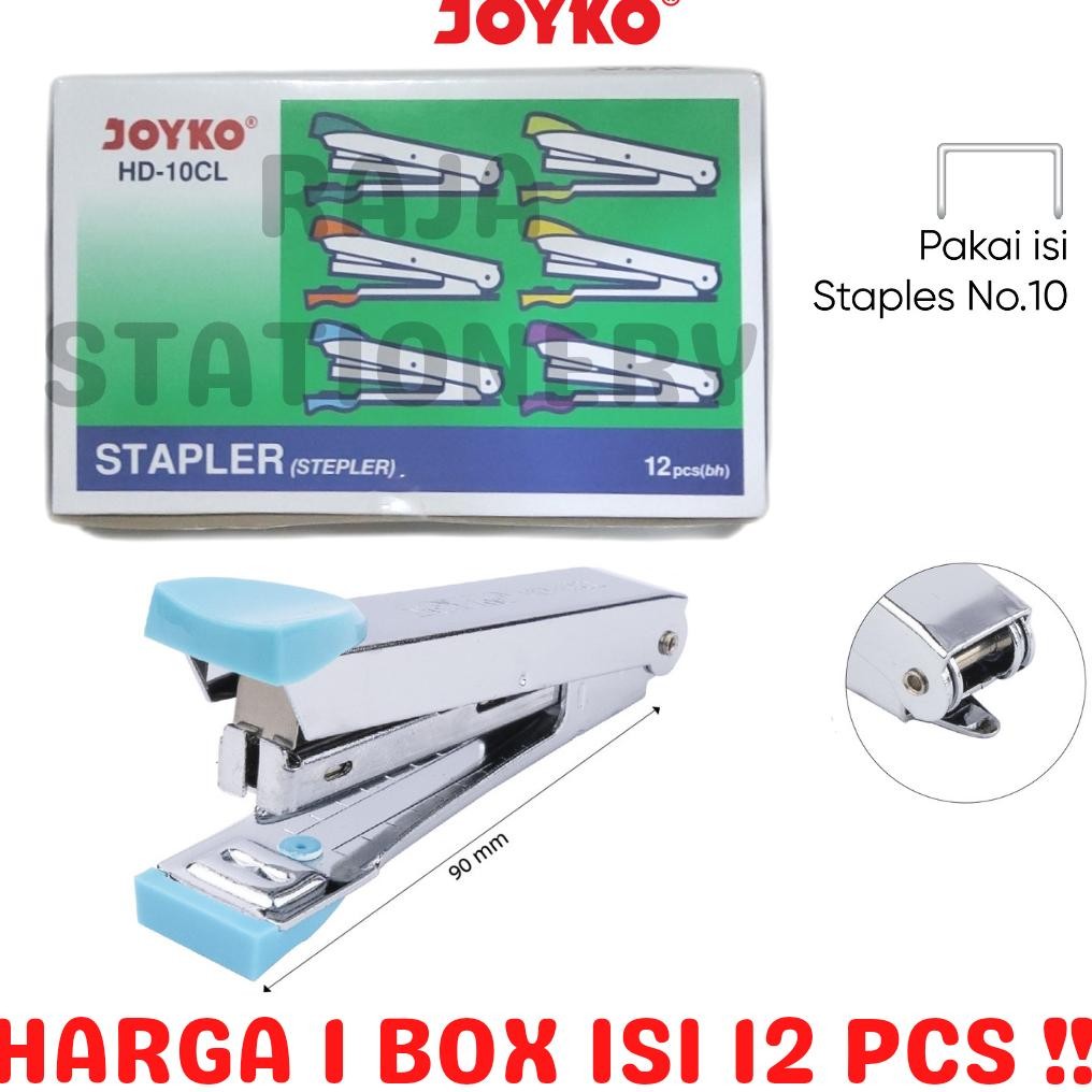 

Joyko Stapler Hd10 Kecil Stepler No.10 Alat Steples Hekter Hd10Cl Lusin 12Pcs