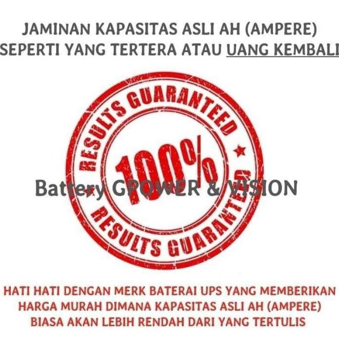 Sale Aki Ups Gpower 12V 7Ah Vrla Battery Kering Backup Listrik Ups Battery