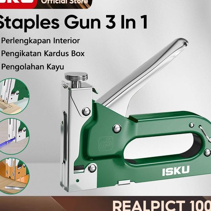 

Isku Staples Jok Motorstapler Kayu Gun Paku Steples 3 In 1 Taer Bisa 3 Jenis Staples