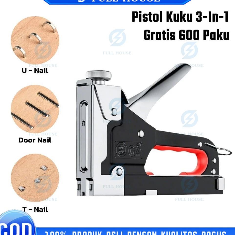 

Gratis 600 Staples 3 In 1 Stapler Gun Staples Gun Taer Powerfull Stapler Diy Pelapis Pelapis Stapler Multifungsi Stapler Dekorasi Rumah Alat Pertukangan