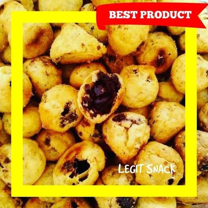 

Soes Coklat 1 KG Susu Coklat Lumer Mini Choco Melted Cemilan Manis Termurah