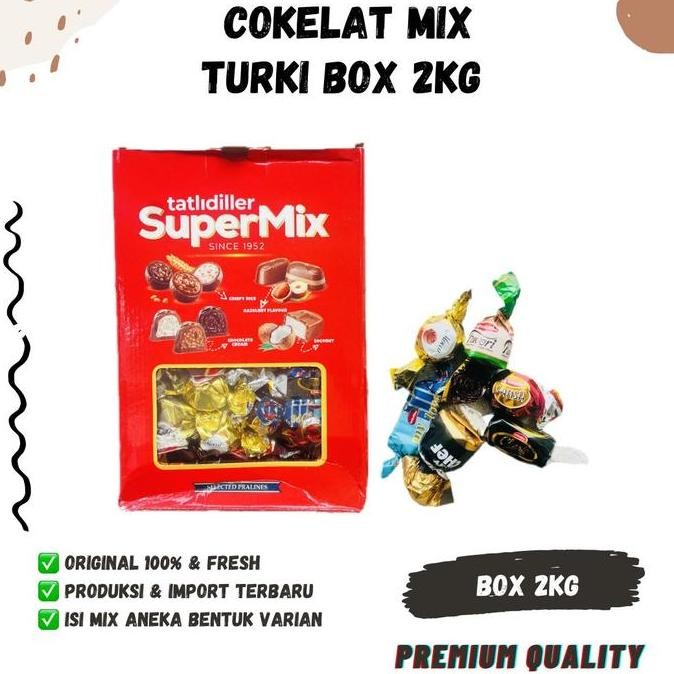 

Coklat Kuncir Turki Mix 2kg Cokelat Turkey Asli Kemasan Hadiah Cemilan Arab Termurah