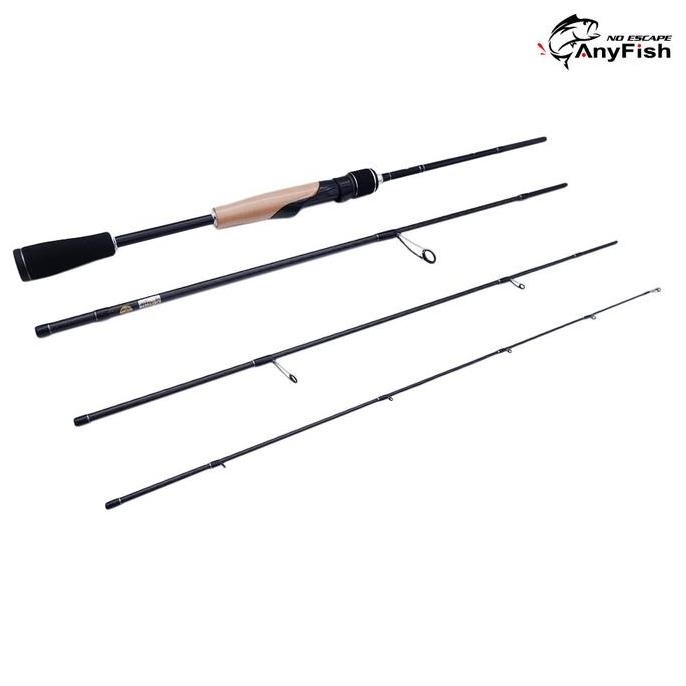 Joran Pancing Anyfish AQUILA Spinning 4 Sambung FUJI Guide Carbon UL Medium Termurah