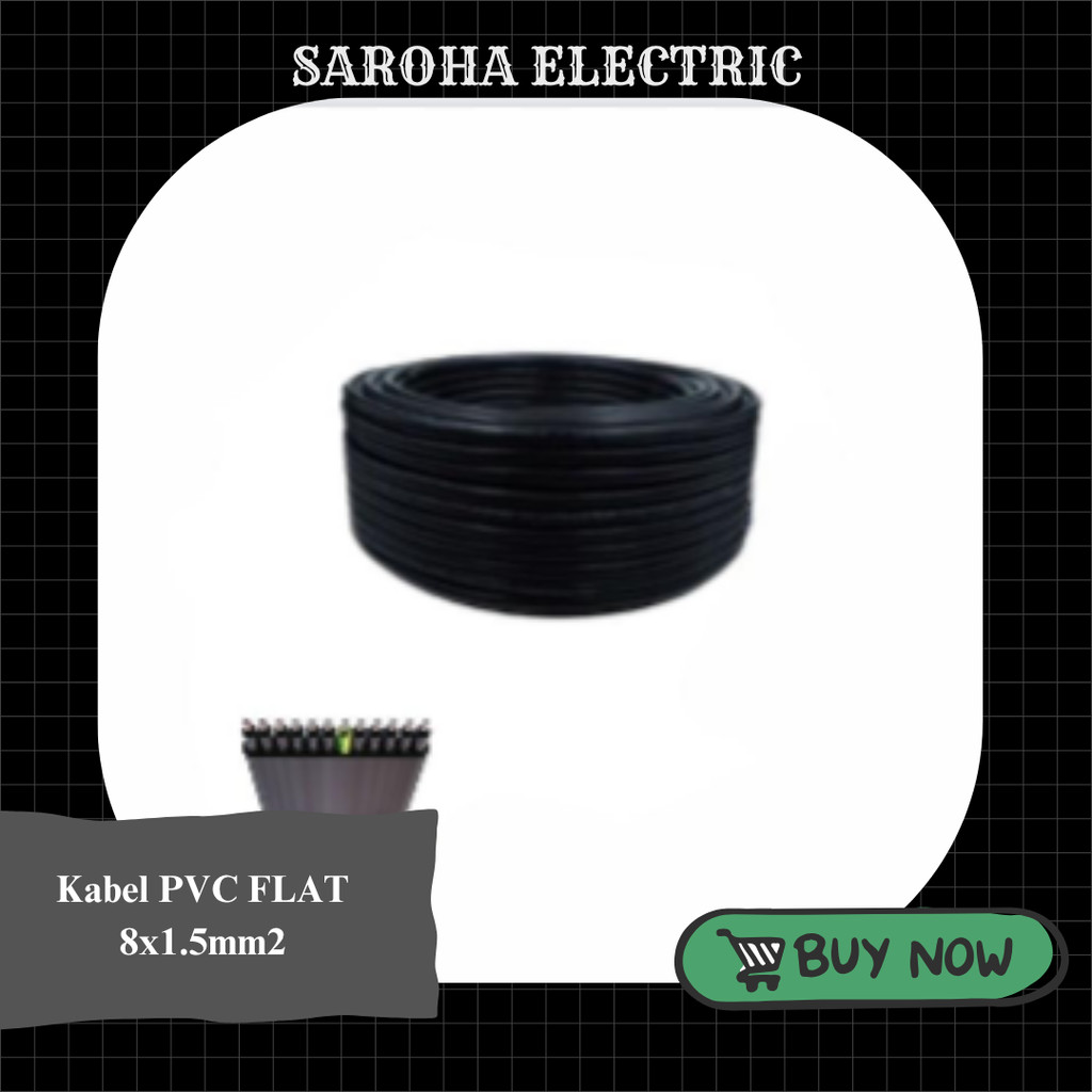 Kabel PVC FLAT 8x1.5mm2 *DELTA*