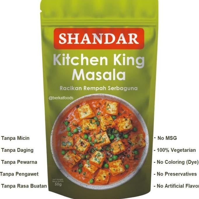 

#@#@#@#@] Kitchen King Masala Shandar / Racikan Rempah Serbaguna Masakan India Arab / Bumbu Masak Tanpa Pengawet
