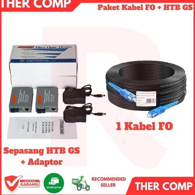 Stk Kabel Fiber Optik Ftth Drop Cable Sc Sc Precon Fiber Optic 400M 400 Mtr 400 Meter